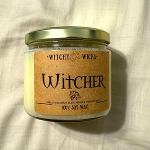 100% soy candle 12oz  Witchy Wicks “The Witcher” read description!